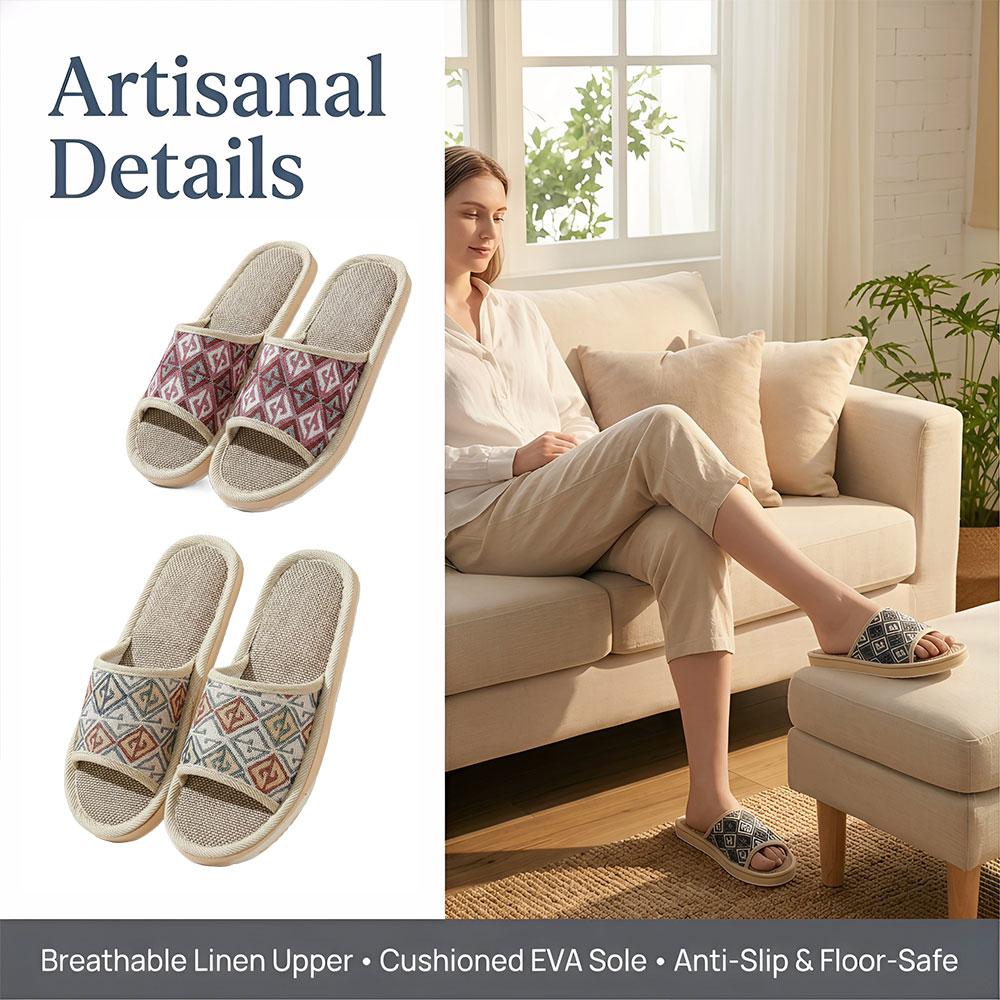 Four Seasons Linen Slippers Co - Men'S Shoes Slip On ulasan dan harga