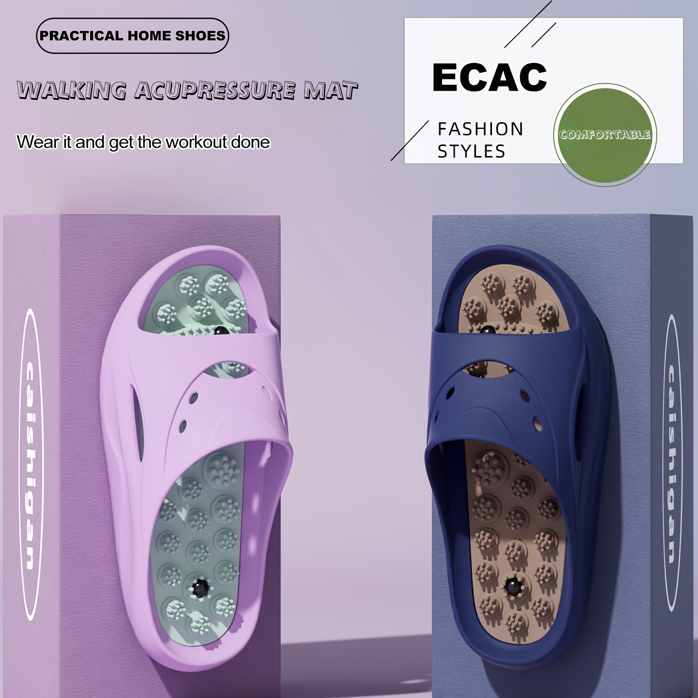 Women Men EVA Massage Slippers - Men'S Shoes Slip On ulasan dan harga