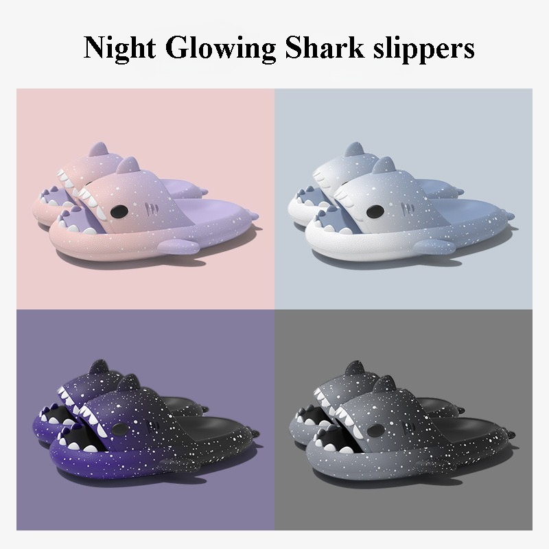 Cute Cartoon Shark Slippers Fo - Men'S Shoes Slip On ulasan dan harga