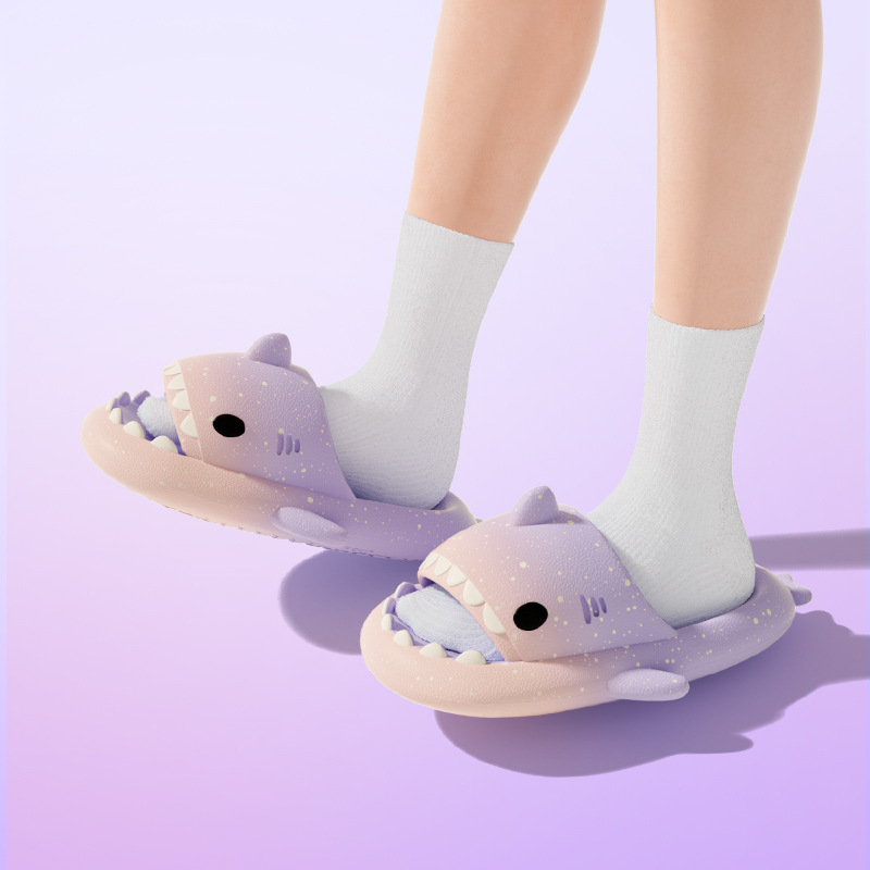 Cute Cartoon Shark Slippers Fo - Men'S Shoes Slip On ulasan dan harga