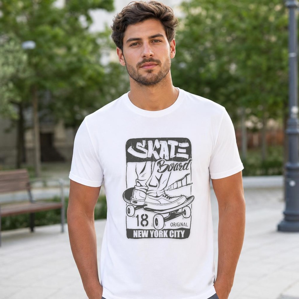 Men Summer Tee Skateboard Grap - Men'S Shoes York ulasan dan harga