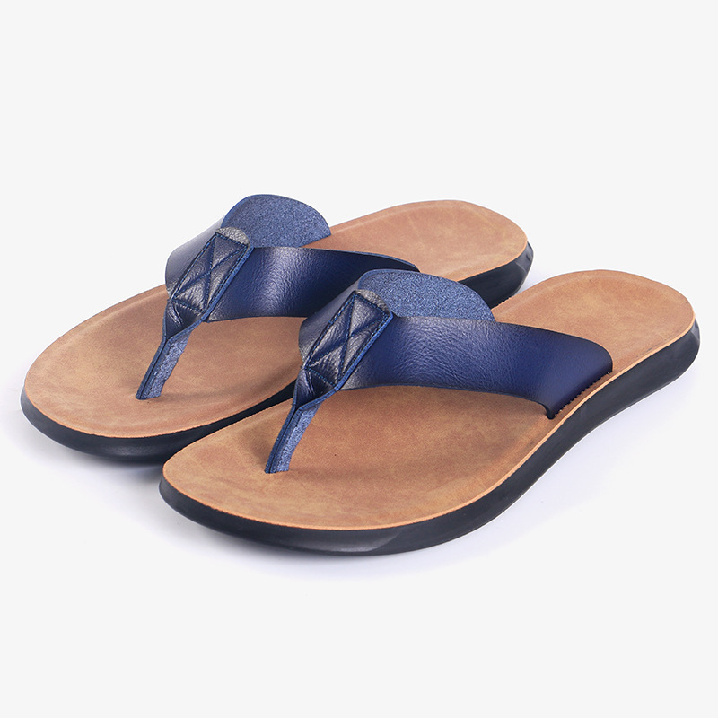 38-47 New Italian Leather Flip - Flip Flop Beach Men ulasan dan harga