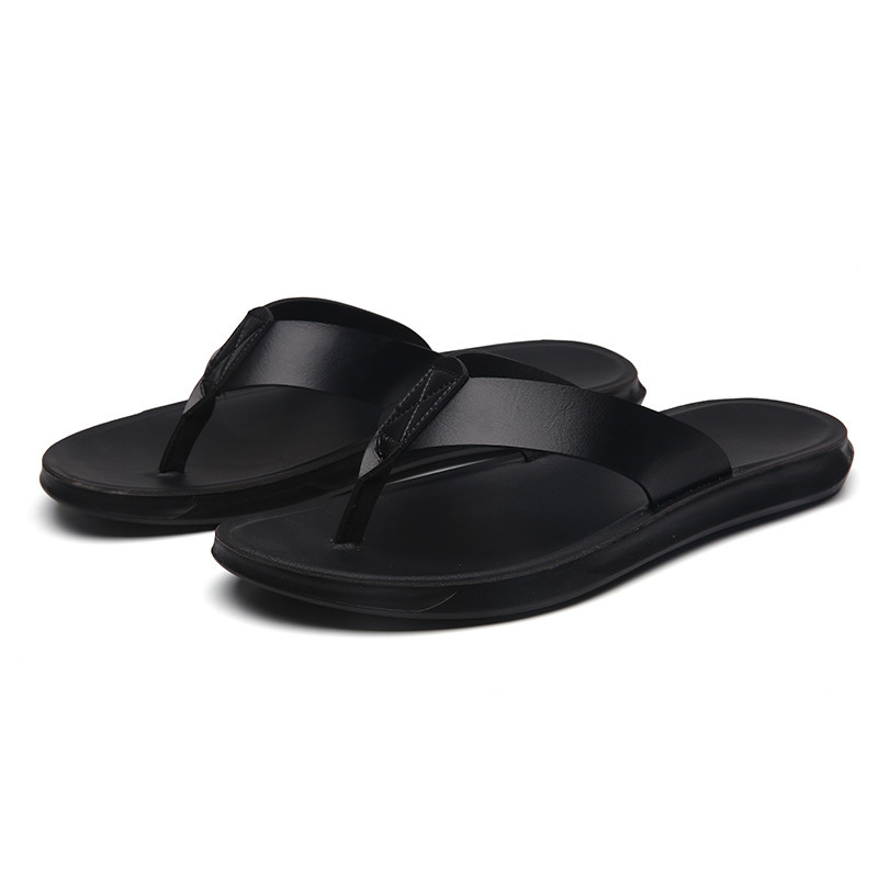 38-47 New Italian Leather Flip - Flip Flop Beach Men ulasan dan harga