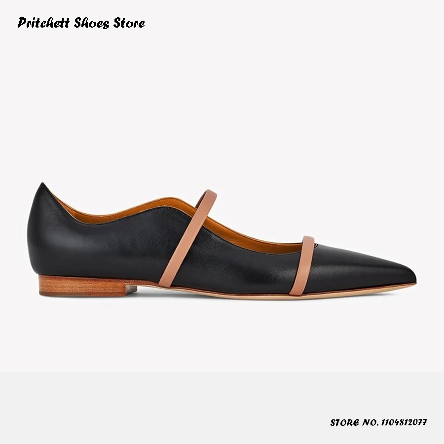 Women's Dual-straps Leather Ba - Men'S Shoes Slip On ulasan dan harga