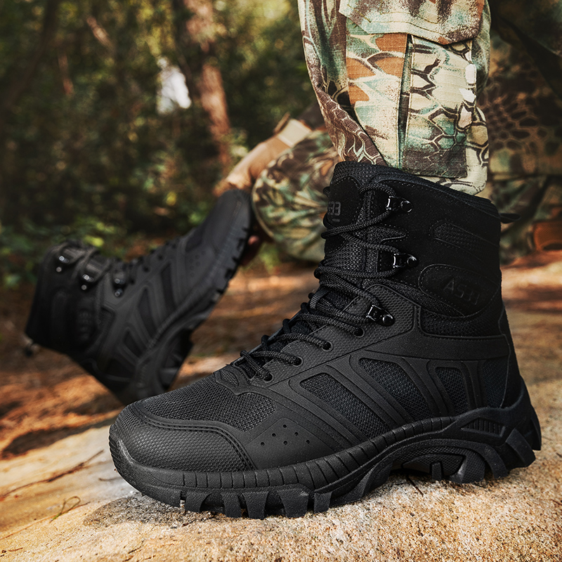 Men Tactical Boots Lace Up Des - Men'S Shoes For Work ulasan dan harga