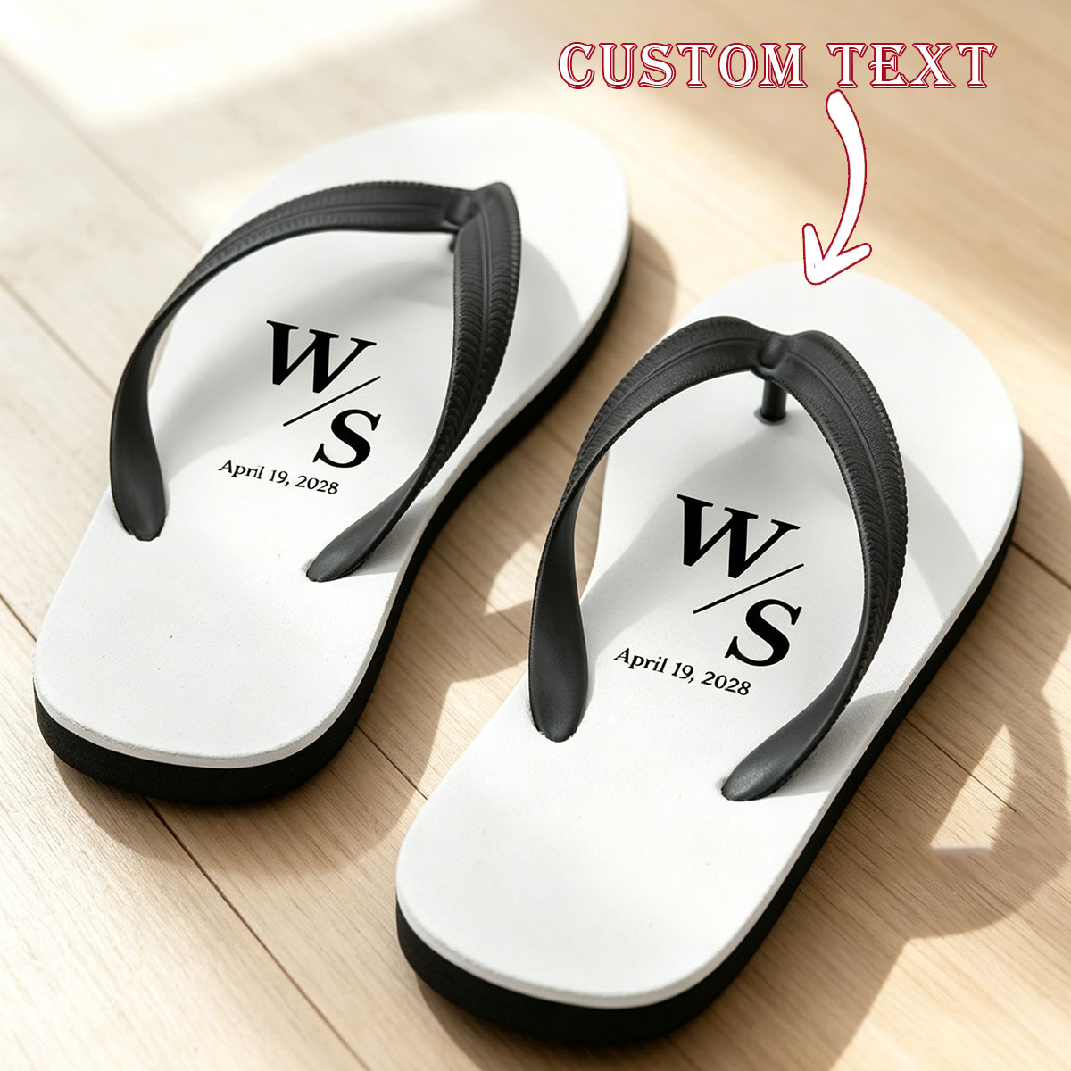 Customized fun flip flops for  - Flip Flop Beach Men ulasan dan harga