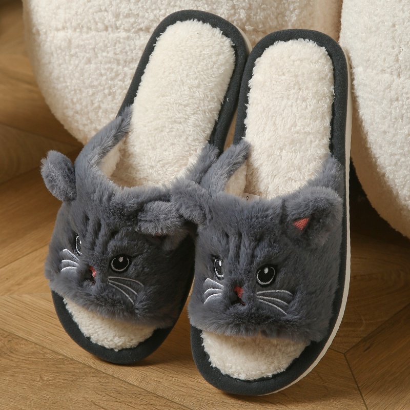 Cute Cat Plush Flip Flops For  - Flip Flop Beach Men ulasan dan harga