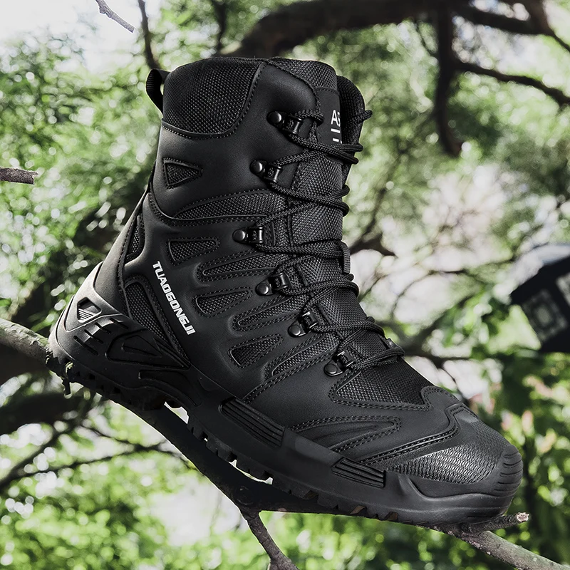 Men's Outdoor Hiking Tactical  - Men'S Shoes For Work ulasan dan harga