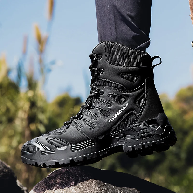 Men's Outdoor Hiking Tactical  - Men'S Shoes For Work ulasan dan harga