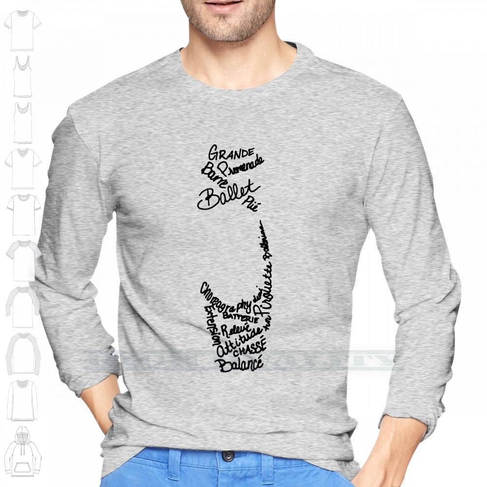 Pointe Shoe Ballet Shirt 100%  - Men Shoes Quotes ulasan dan harga