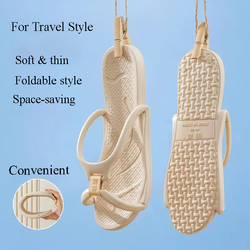 Foldable Travel Slippers Unise - Men'S Shoes Slip On ulasan dan harga