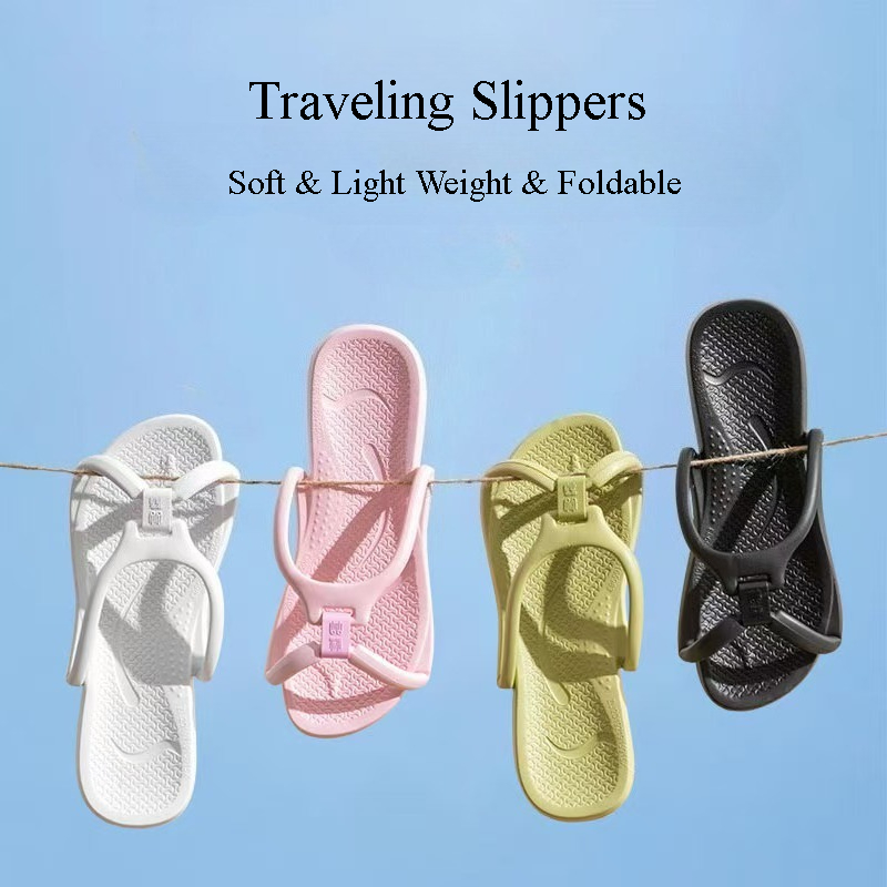 Foldable Travel Slippers Unise - Men'S Shoes Slip On ulasan dan harga